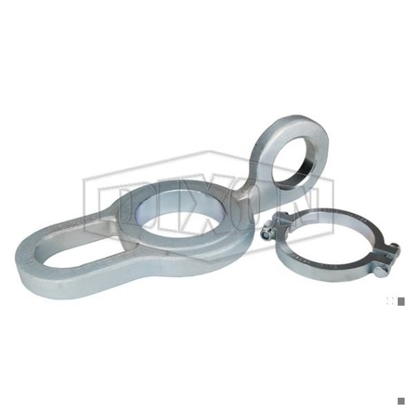 Hookie-Hook Hose Lifter with Retaining Clamp, Suitable For Use w/ Hammer Union, Forged Carbon Steel,